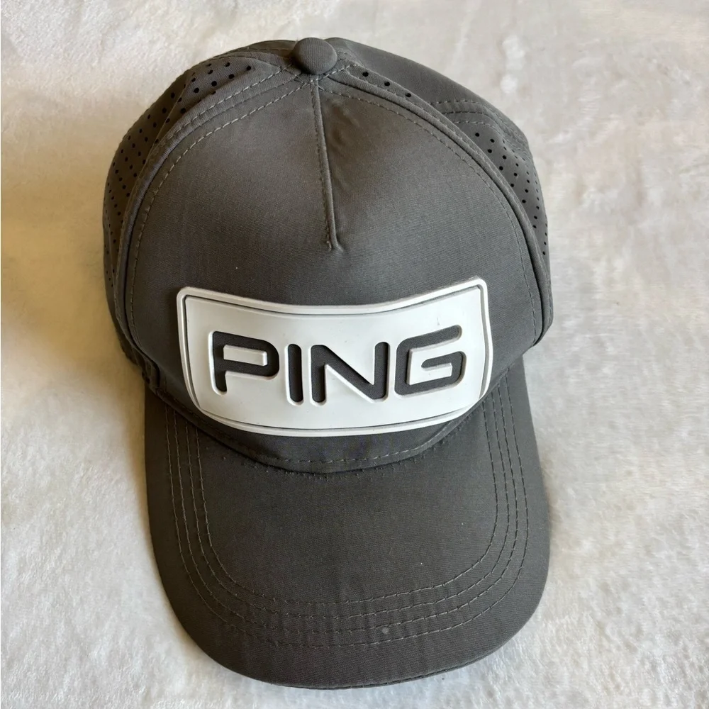 Ping Charcoal Cap with White Emblem Accessories